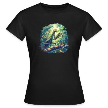 Mantes religieuses Mantes religieuses - T-shirt Femme - noir - Devant - AI Model Female 172 dark (172cm)
