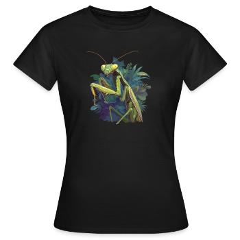 Mantes religieuses Mantes religieuses - T-shirt Femme - noir - Devant - AI Model Female 172 dark (172cm)