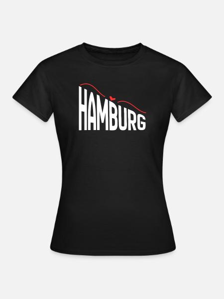 Hamburg - Frauen T-Shirt - Schwarz