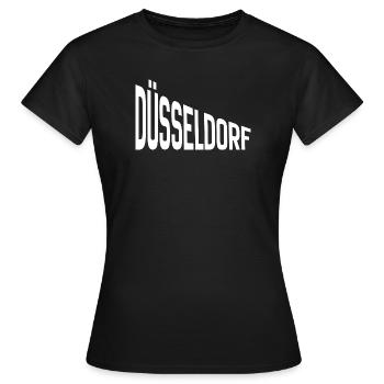 Dusseldorf - T-shirt Femme - noir - Devant - AI Model Female 172 dark (172cm)