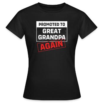 Grandpa Grandpa Grandchild Grandpa - Women's T-Shirt - black - Front - AI Model Female 172 dark (172cm)