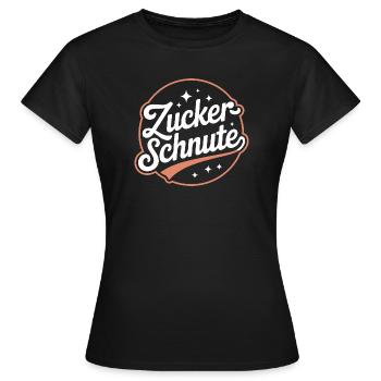 Museau sucré Dent sucrée Chocolat Sucre Museau - T-shirt Femme - noir - Devant - AI Model Female 172 dark (172cm)