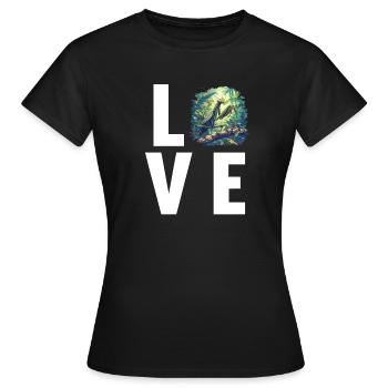 Mantes religieuses Mantes religieuses - T-shirt Femme - noir - Devant - AI Model Female 172 dark (172cm)