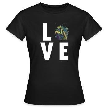 Mantes religieuses Mantes religieuses - T-shirt Femme - noir - Devant - AI Model Female 172 dark (172cm)