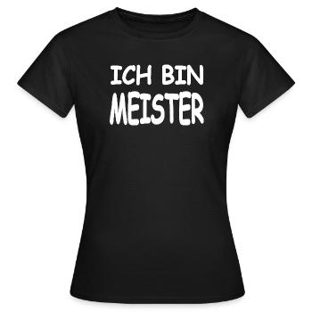 Master - Women's T-Shirt - black - Front - AI Model Female 172 dark (172cm)