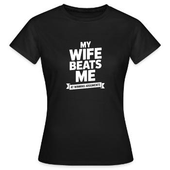 Winning Arguments Ribbon Tee - Frauen T-Shirt - Schwarz - Vorne - AI Model Female 172 dark (172cm)