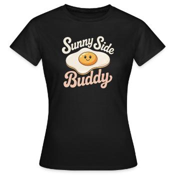 Spiegelei - Frauen T-Shirt - Schwarz - Vorne - AI Model Female 172 dark (172cm)