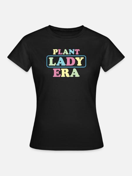 Pastel Lady Plant Ära - Frauen T-Shirt - Schwarz