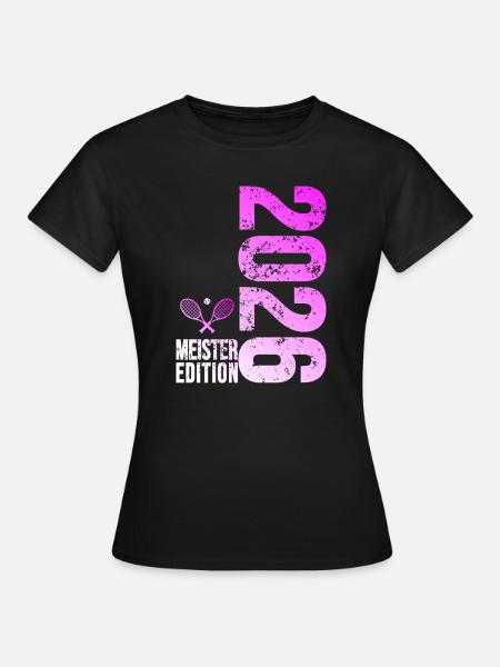Tennis Meister Edition 2026 pink - Frauen T-Shirt - Schwarz