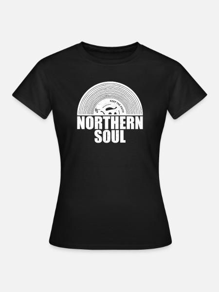Northern Soul - Keep The Faith - Vinyl 45RPM - Women's T-Shirt - black