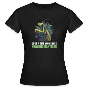 Mantes religieuses Mantes religieuses - T-shirt Femme - noir - Devant - AI Model Female 172 dark (172cm)
