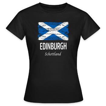 Edimbourg - T-shirt Femme - noir - Devant - AI Model Female 172 dark (172cm)
