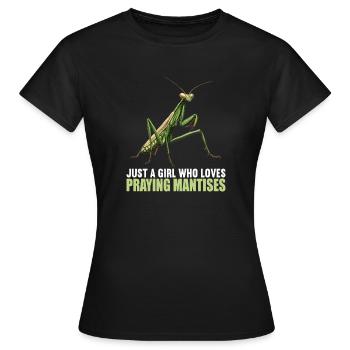 Mantes religieuses Mantes religieuses - T-shirt Femme - noir - Devant - AI Model Female 172 dark (172cm)