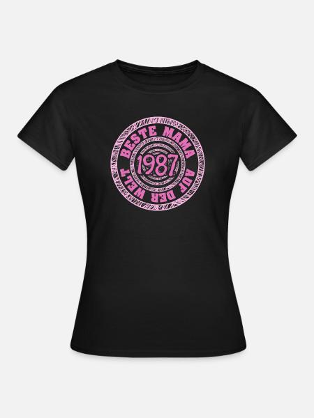 1987 - Frauen T-Shirt - Schwarz