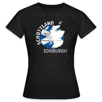 Edimbourg - T-shirt Femme - noir - Devant - AI Model Female 172 dark (172cm)