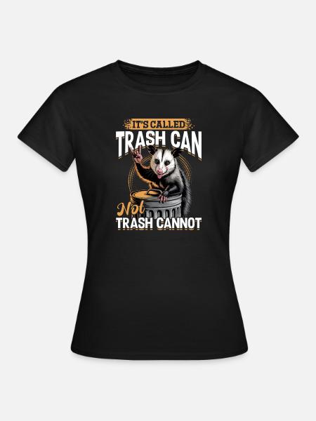 Funny Opossum - Frauen T-Shirt - Schwarz