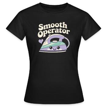Fer de fer domestique Kawaii - T-shirt Femme - noir - Devant - AI Model Female 172 dark (172cm)