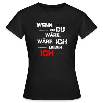 Si j’étais toi... Drôle de proverbe - T-shirt Femme - noir - Devant - AI Model Female 172 dark (172cm)