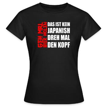 Go get beer humor beer fans pils free beer - Women's T-Shirt - black - Front - AI Model Female 172 dark (172cm)