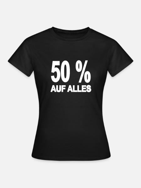 Rabatt - Frauen T-Shirt - Schwarz