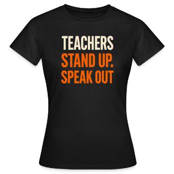 Sympathie anti-harcèlement, Lève-toi - T-shirt Femme - noir - Devant - AI Model Female 172 dark (172cm)