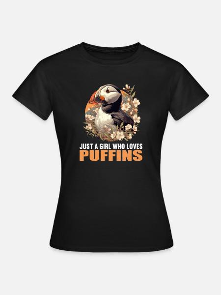 Puffin Papageientaucher - Frauen T-Shirt - Schwarz