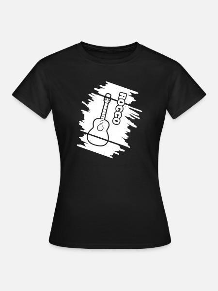 Guitar Rocco - Frauen T-Shirt - Schwarz