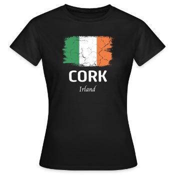 Cork - Women's T-Shirt - black - Front - AI Model Female 172 dark (172cm)