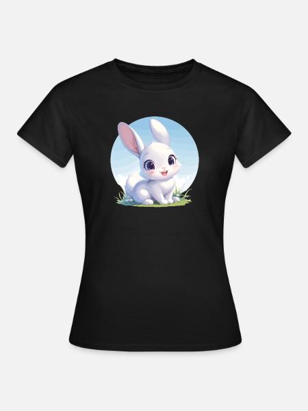 Hasen Hase - Frauen T-Shirt - Schwarz