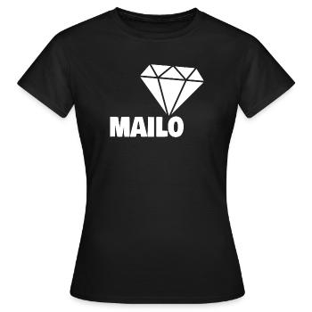 Mailo en tant que noble - T-shirt Femme - noir - Devant - AI Model Female 172 dark (172cm)