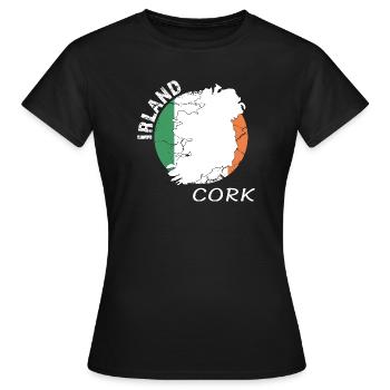 Cork - Women's T-Shirt - black - Front - AI Model Female 172 dark (172cm)
