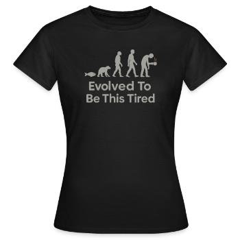 Charles Darwin Don Natural - T-shirt Femme - noir - Devant - AI Model Female 172 dark (172cm)