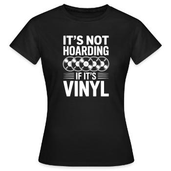Vinyl Dit vinyles Vinyl Cadeau Vinyle Drôle - T-shirt Femme - noir - Devant - AI Model Female 172 dark (172cm)