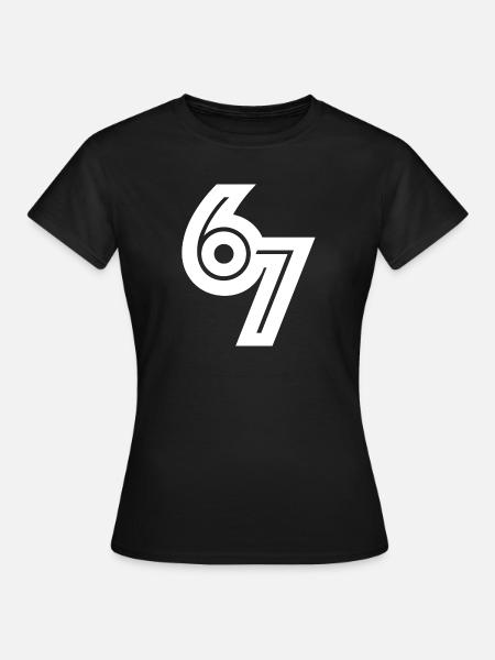 67_meme - Frauen T-Shirt - Schwarz