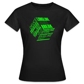 Tennis Glossar von Advantage bis Return - Frauen T-Shirt - Schwarz - Vorne - AI Model Female 172 dark (172cm)