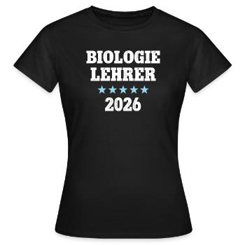 Biology Teacher 2026 Biology Teacher Biology Biology Teacher - Women's T-Shirt - black - Front - AI Model Female 172 dark (172cm)