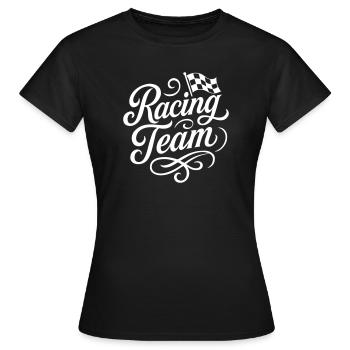 Racing Team Racing Flag - Women's T-Shirt - black - Front - AI Model Female 172 dark (172cm)