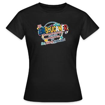 Marseille Slang Art - Emboucaner Expression Design - T-shirt Femme - noir - Devant - AI Model Female 172 dark (172cm)