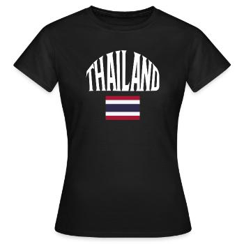 Thaïlande - T-shirt Femme - noir - Devant - AI Model Female 172 dark (172cm)