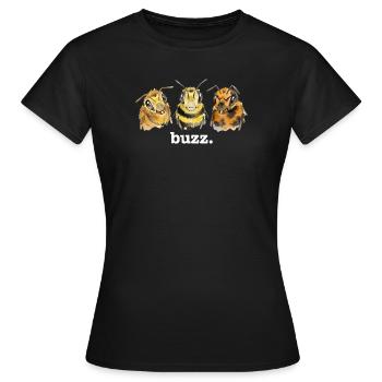 Bourdonnement des abeilles – Bourdonnement drôle pour les amateurs d’abeilles - T-shirt Femme - noir - Devant - AI Model Female 172 dark (172cm)