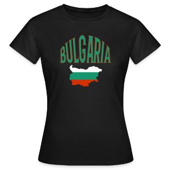 Bulgarie - T-shirt Femme - noir - Devant - AI Model Female 172 dark (172cm)