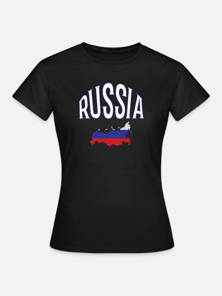 Russia - Frauen T-Shirt - Schwarz