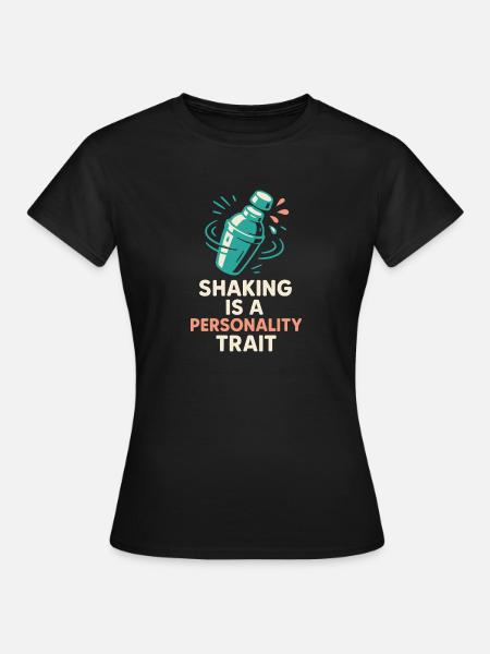 Shaker Steckt Fest Anfänger-mixologe - Frauen T-Shirt - Schwarz