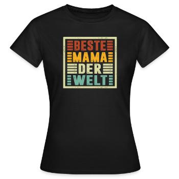 Best Mom in the World Gifts Christmas - Women's T-Shirt - black - Front - AI Model Female 172 dark (172cm)