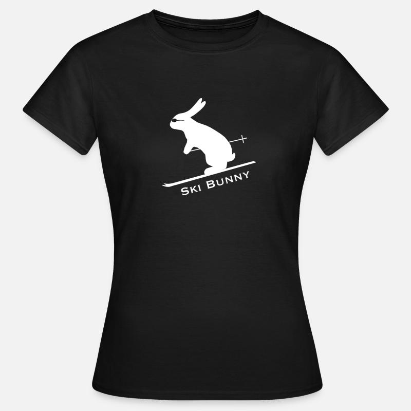 Rabbit Skier - Women's T-Shirt - black