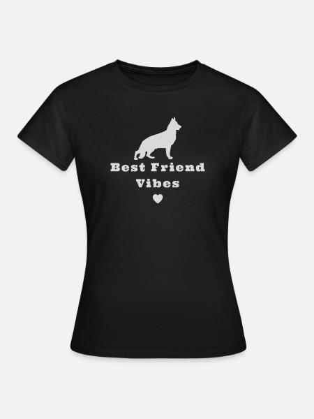 German shepherd dog - Frauen T-Shirt - Schwarz