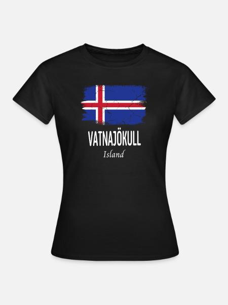 Vatnajökull - Frauen T-Shirt - Schwarz