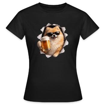 Bière Spitz - T-shirt Femme - noir - Devant - AI Model Female 172 dark (172cm)