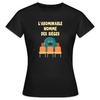 The Abominable Man of Sieges - Women's T-Shirt - black - Front - AI Model Female 172 dark (172cm)