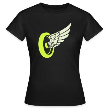 Aile de roue - T-shirt Femme - noir - Devant - AI Model Female 172 dark (172cm)